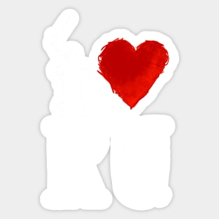 I Heart Russia white by Tai's Tees Sticker